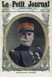 I wojna światowa 1914-1918 (wojna 14-18). Portret francuskiego generała Pierre