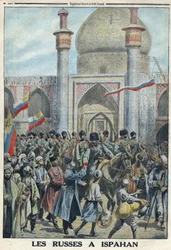 I wojna światowa 1914-1918 (wojna 14-18). Armia rosyjska w Isfahanie w Iranie. W „” Le Petite Journal”