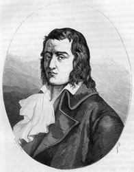 Rewolucja Francuska: „”Portret Francois Babeuf dit Gracchus (1760-1797) Rewolucjonista francuski – Grawerowanie z 1863 r. w „”Le Livre Rouge - Histoire De L