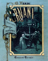 Frontyspis partytury Ernaniego autorstwa Giuseppe Verdi