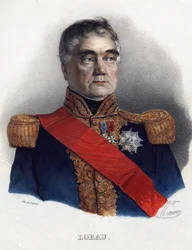 Georges Mouton de Lobau (1770-1838), marszałek Francji - Anonim - 1835 - Litografia, akwarela - 32x24 - Kolekcja prywatna