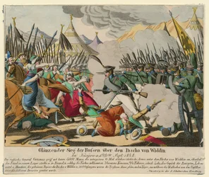 Guerre russo-turque de 1828-1829 - Wspaniałe zwycięstwo Rosjan nad paszą Widin (Omer Pacha Latas