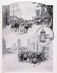 Ilustracja do opery La cortigiana Antonio Scontrino wystawionej w Mediolanie w 1896 r.