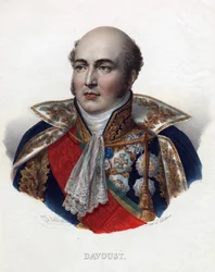 Louis Nicolas (Louis-Nicolas) Davout (1770-1823), Marszałek Francji - Anonim - 1835 - Litografia, akwarela - 32x24 - Kolekcja prywatna
