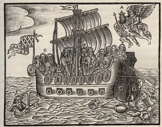 Broszura polityczna Mazarinade: pomimo Mazarina biczownicy zapewniają zbawienie państwa. około 1649. Ciężkie drewno. Prywatna kolekcja.