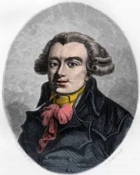 PIERRE VICTORIEN VERGNIAUD Francuski rewolucyjny mąż stanu - Portret Pierre Victorien Vergniaud (1753-1793), francuski polityk Girondin - Rycina z 1863 r. w „Czerwonej księdze - Histoire De L