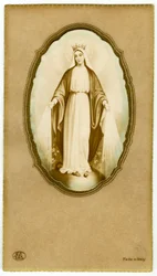 Pobożny obraz: Dziewica Maryja (druk)