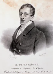 Portret Alexisa de Garaude (1779-1852) francuskiego kompozytora. 19 wiek.