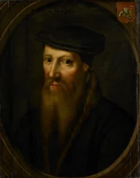 Portret Davida Jorisza, ok. 1550-1649 (olej na płycie)