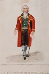 Portret Don Geronio w interpretacji Dennisa, postać z Turk we Włoszech, opera Gioachino Rossiniego