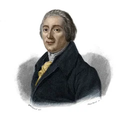 Portret Etienne Delessert (1735-1816) bankiera i przemysłowca w „Portretach i historii pożytecznych mężczyzn: mężczyzn i kobiet wszystkich krajów i wszystkich warunków, którzy nabyli prawa do uznania mężczyzn”, opublikowanym i propagowanym przez