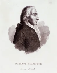 Portret Francesco Durante (1684-1755) włoskiego kompozytora Po malowaniu. 19 wiek. Prywatna kolekcja mediolańska