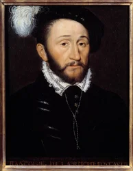 Portret Francois III de la Rochefoucauld, gubernatora Szampanii (zm. 1572) Malarstwo anonimowe. 16 wiek. Słońce 0,33x0,23 m
