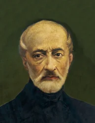 Portret Giuseppe Mazziniego (1805-1872), włoskiego polityka i nacjonalisty. Obraz anonimowy