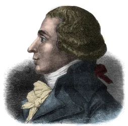 Portret Jean-Baptiste Boyer-Fonfrede (Jean Baptiste Boyer Fonfrede) (1766-1793), francuskiego polityka - Zastępcy Konwentu, należy do Girondins - Grawer w „Histoire des Girondins” Alphonse de Lamartine (1790-1869) 1865-1866 - Prywatne