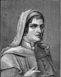 Portret Lelio Orsi (1511-1587), włoskiego malarza. rycina z 1859 r. w „Galeriach Europa – Włochy” autorstwa Armandauda. Prywatna kolekcja.