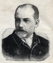 Portret Leona Bonnata (1833-1922), francuskiego malarza ówczesnego prezesa Societe des Artistes Français. Grawer w „”Le Peute Parisien””