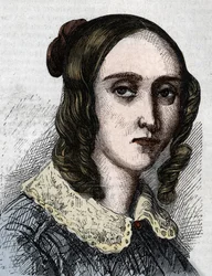 Portret Louise Farrenc 1804-1875. Pianistka, kompozytorka, nauczycielka języka francuskiego.