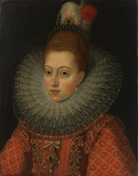 Portret Małgorzaty Austriackiej (1584-1611) Królowej Hiszpanii, ok. 1600 r. (olej na miedzi)