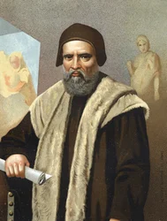 Portret Michelangelo Buonarroti dit Michel Ange (Michelangelo lub Michelangelo