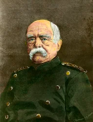 Portret kanclerza Prus Ottona von Bismarcka (1815-1898). Rycina XIX-wieczna kolekcja prywatna