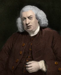 Portret Samuela Johnsona (1709-1784), angielskiego pisarza - Samuela Johnsona
