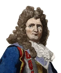 Portret Sebastiena le Prestre, pana Vauban, a później markiza de Vauban (1633-1707), marszałka Francji. ilustracja z „” Francuskiego Plutarcha”” Edmonda Mennechet
