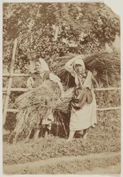 Rosyjskie chłopki, ok. 1855 r. (odbitka na papierze solonym z negatywu na papierze woskowym)