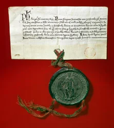 Pieczęć majestatu króla Francji Filipa IV, znanego jako Filip Bel