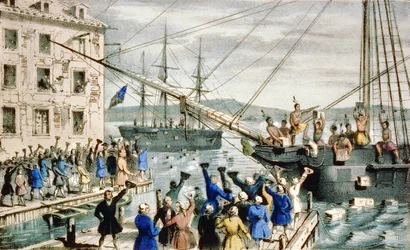 Boston Tea Party: zniszczenie herbaty w Boston Harbor