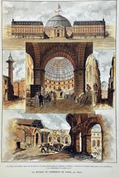 Giełda Paryska autorstwa Deroy, Grawerowanie z 1887 r. w „Tygodniku Paris-Illustrous Newspaper””.