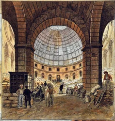 Giełda Paryska autorstwa Deroy, Grawerowanie z 1887 r. w „Tygodniku Paris-Illustrous Newspaper””.