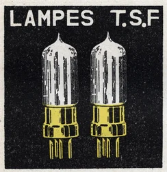 T.S.F.: lampy T.S.F. Anonimowa ilustracja z 1925 r. Ze zbiorów prywatnych.