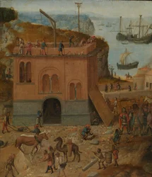 Wieża Babel, ok. 1490 r. (olej na desce)