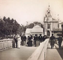 Ekspozycja Powszechna 1900 - Exposition Universelle de 1900 w Paryżu: Passerelle des Invalides - kolekcja prywatna