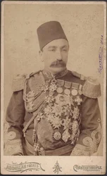 portrait du sultan Abdulhamid II (Abd ul Hamid, Abd-ul-Hamid, Abdulhemit, Abdul Hamid, Abdul-Hamid, Abd al Hamid, Abd al-Hamid) (1842-1918) - Sułtan Abduelhamid II (1842-1918), Cesarz Osmanów, Kalif Wiernych, Anonimowy. Fotografia