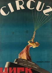plakat do Cyrku Filmowego autorstwa Grigori Aleksandrova