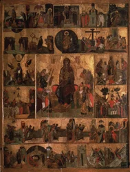 Gloryfikacja Hymnu Dziewicy Akatysty do Najświętszej Bogurodzicy, XIV w.