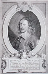 Barthold van Gent (ok.1580s-1650) z „Portraits des Hommes Illustres”, ryty przez Petrusa de Iode, opublikowane 1706 (grafika)