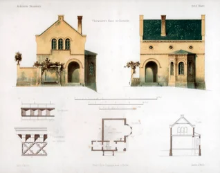 Projekt domu w Glienicke, Niemcy, ok. 1850 r.