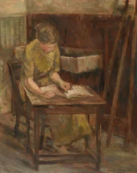 Menina lendo (II) polonês