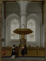 Wnętrze Laurenskerk w Rotterdamie, 1662