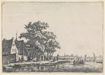 Cmentarz nad brzegiem wody (nr 2 z serii 12 rycin)
