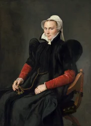 Portret siedzącej kobiety