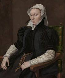 Portrety Sir Thomasa Greshama i Anne Fernely Portret Anny Fernely. Żona Sir Thomasa Greshama