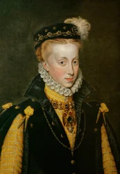 Królowa Anna Hiszpańska, czwarta żona króla Filipa II ... (olej na płótnie)