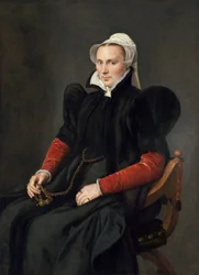 Portret siedzącej kobiety