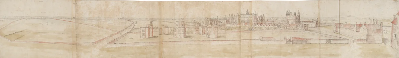 Pałac Hampton Court od strony północnej, ok. 1550-1560