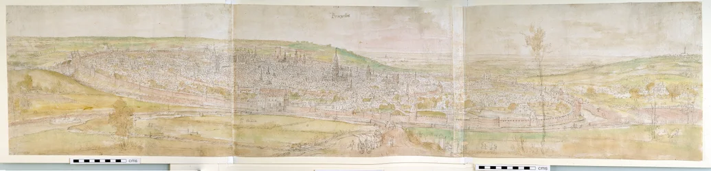 Panoramiczny widok Brukseli od północy, 1558