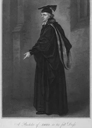 Bachelor of Arts w pełnym stroju, 1796.